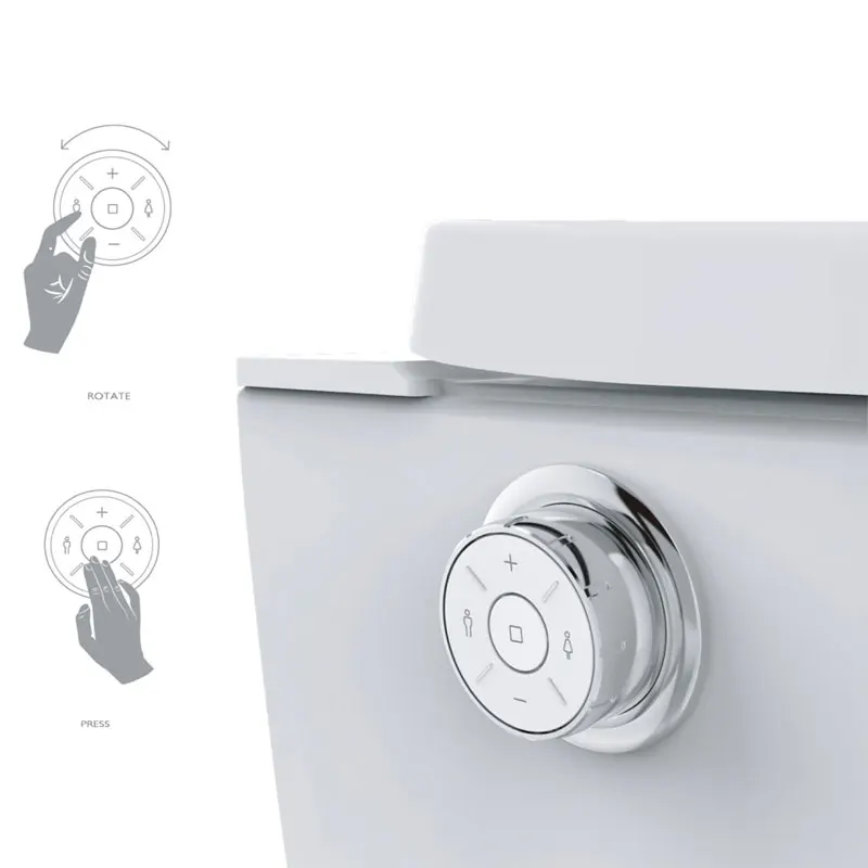 Интеллектуальный туалет Ecofresh встроенный электронный биде D образной формы Atuo flush