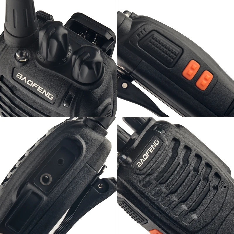 Baofeng BF-888S Walkie Talkie 5 Вт ручной Pofung UHF 400-470 МГц 16CH BaoFeng двухстороннее портативное CB