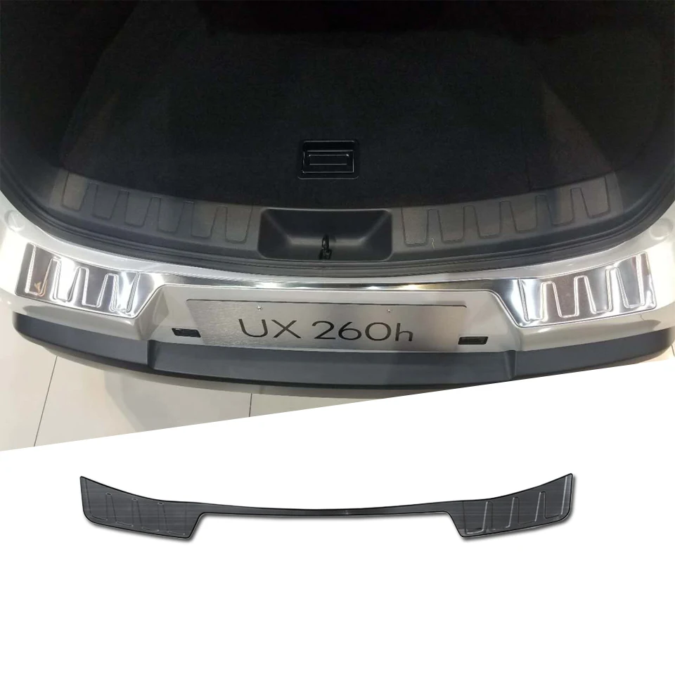 

Stainless Steel Rear Guard Scuff Sill Rearguard Cover Trim For Lexus UX UX200 UX250h UX260h 2019 2020 Car Accessories