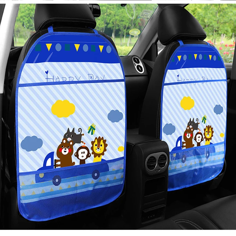 Мультяшный защитный чехол на заднее сиденье автомобиля коврик для удара