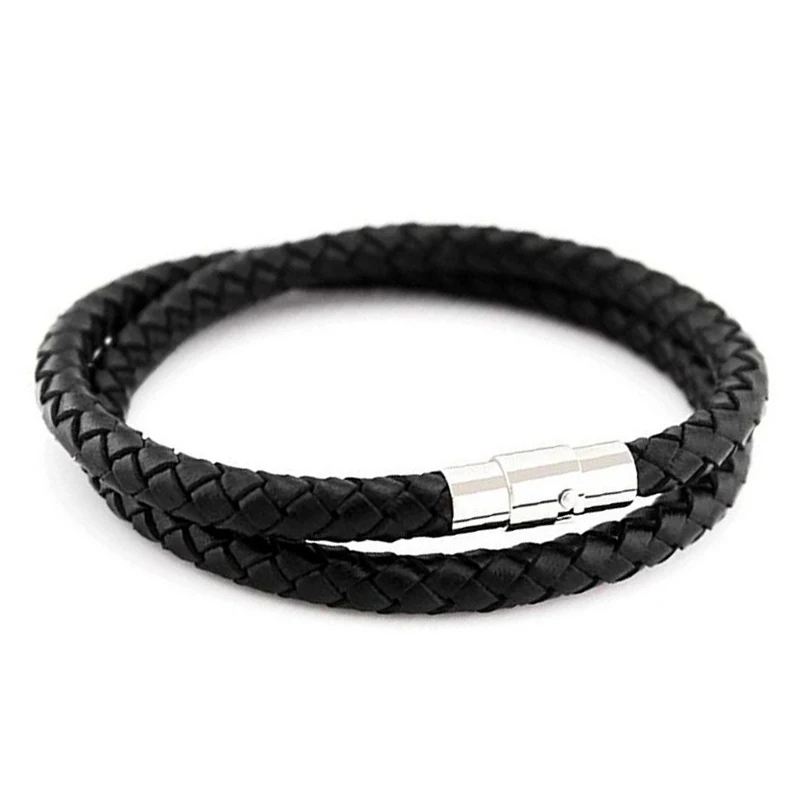 Застежка-Пряжка Магнитная из нержавеющей стали для кожаного шнура браслетов