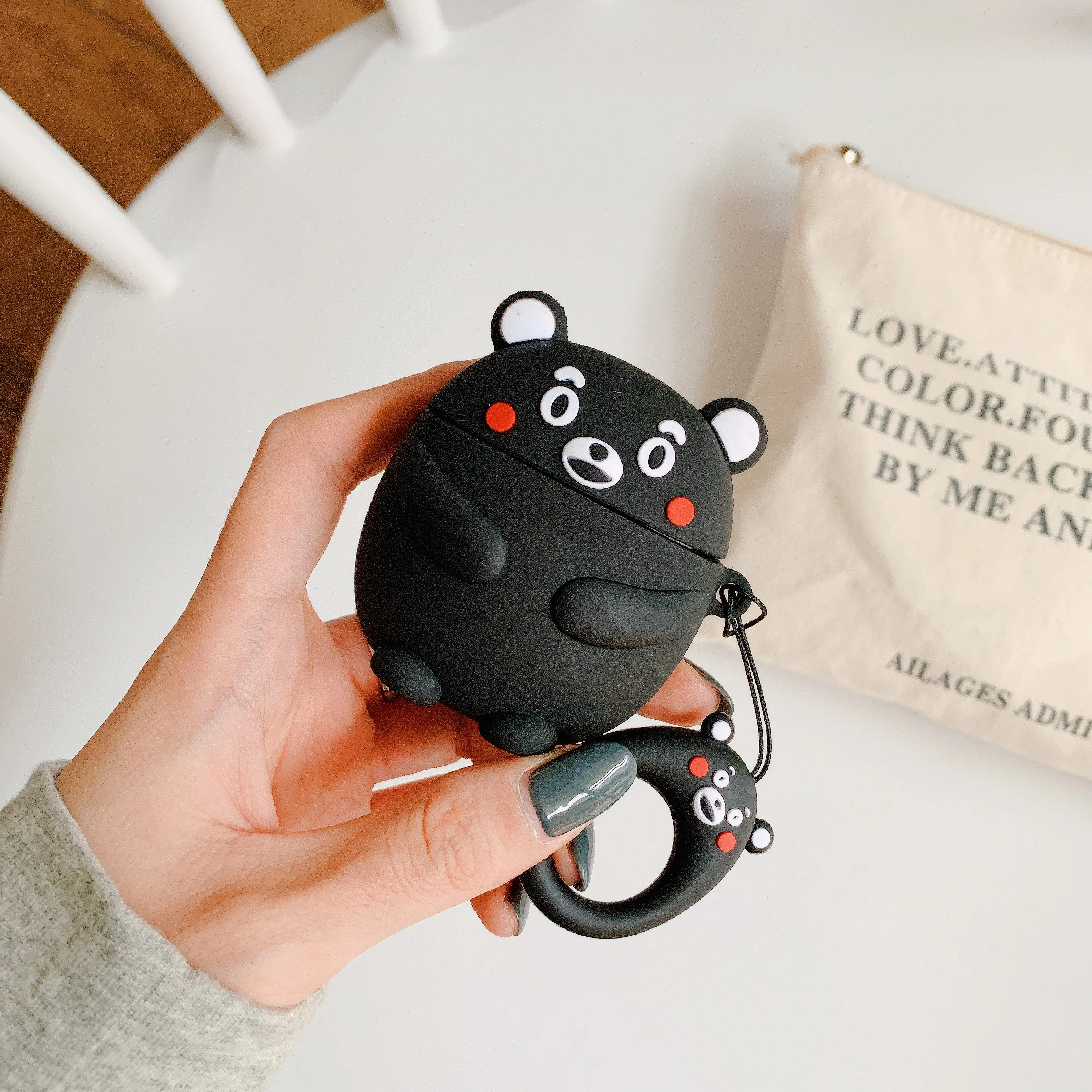 Милый чехол для наушников Airpods 2 с 3D рисунком защитный Apple Air pods