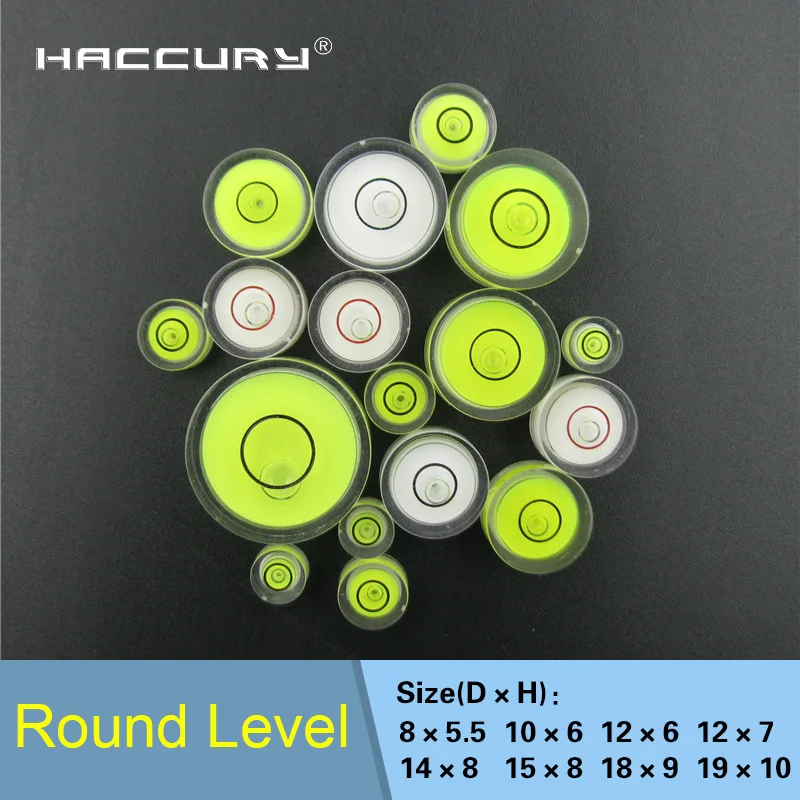 

HACCURY High precision level spirit Plastic bubble level vials Green Color Accessories for measuring instrument Camera
