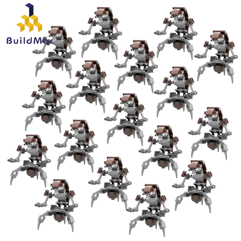 Buildmoc клон космических войн MOC разрушитель дроид/дроидека наборы фильмов экшн