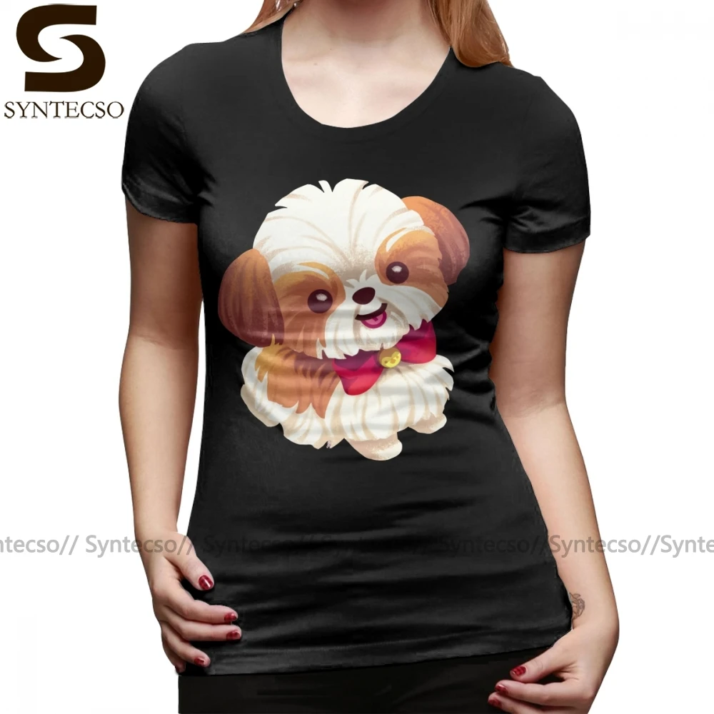 Футболка Shih Tzu Dog Love футболка с коротким рукавом уличная одежда женская забавная