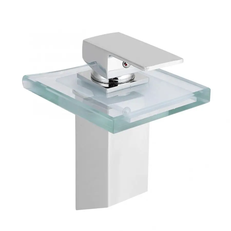 Светодиодный кран со стеклянным водопадом CM 1008 шланг гайка соединитель калибр 3/8