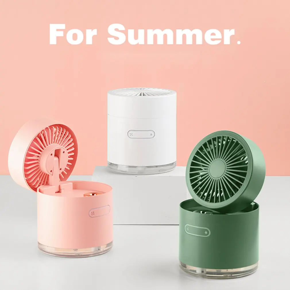 

WT-D22 Mini Desktop Fan Two-in-one Folding Humidifier Fan Usb Charging Spray Fan For Office Dormitory