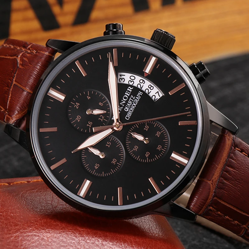 Роскошные Брендовые мужские часы WAKNOER с автоматической датой модные спортивные