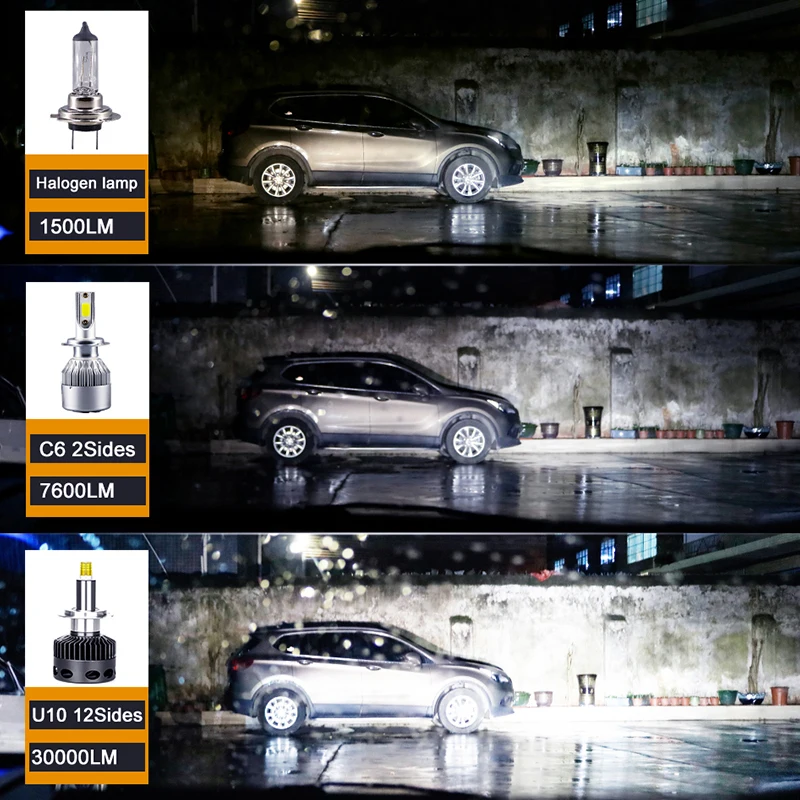 3D лампа D2S D1S D3S D4S 30000LM CSP H11 H7 Led 360 яркие автомобильные лампы H8 H1 HB3 HB4 9005 9006