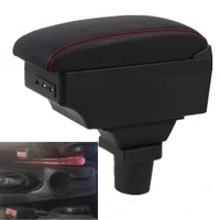 for ford focus mk1 armrest box central store content box car styling decoration accessory with cup holder usb