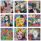 Современные абстрактные настенные декоративные картины на холсте с рисунком монны Лизы