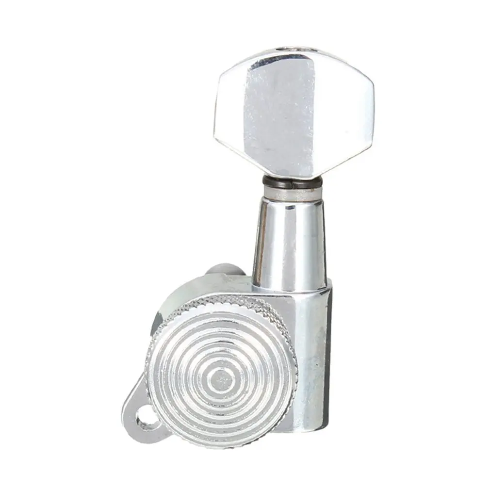 Metal Locking Tuners Guitar Machine Heads Tuning Pegs Keys 6R Chrome Small Button for Electric | Спорт и развлечения