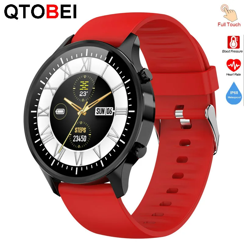 

G21 Full Touch Smart Watch IP68 Waterproof Heart Rate Monitor Fitness Tracker Round Screen Men Women Smartwatch for IOS Android