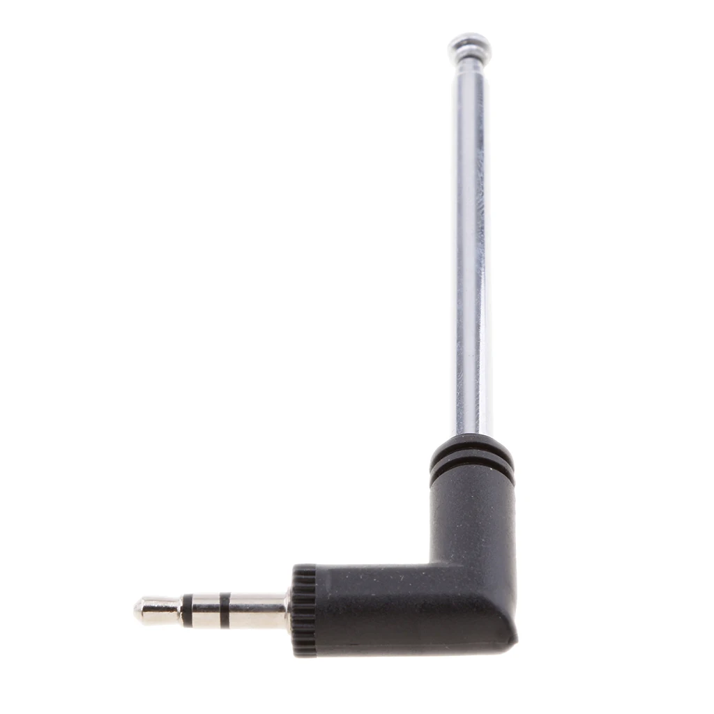 AM FM радио антенна 3 5 мм разъем 4 секции телескопическая нержавеющая сталь|Антенны