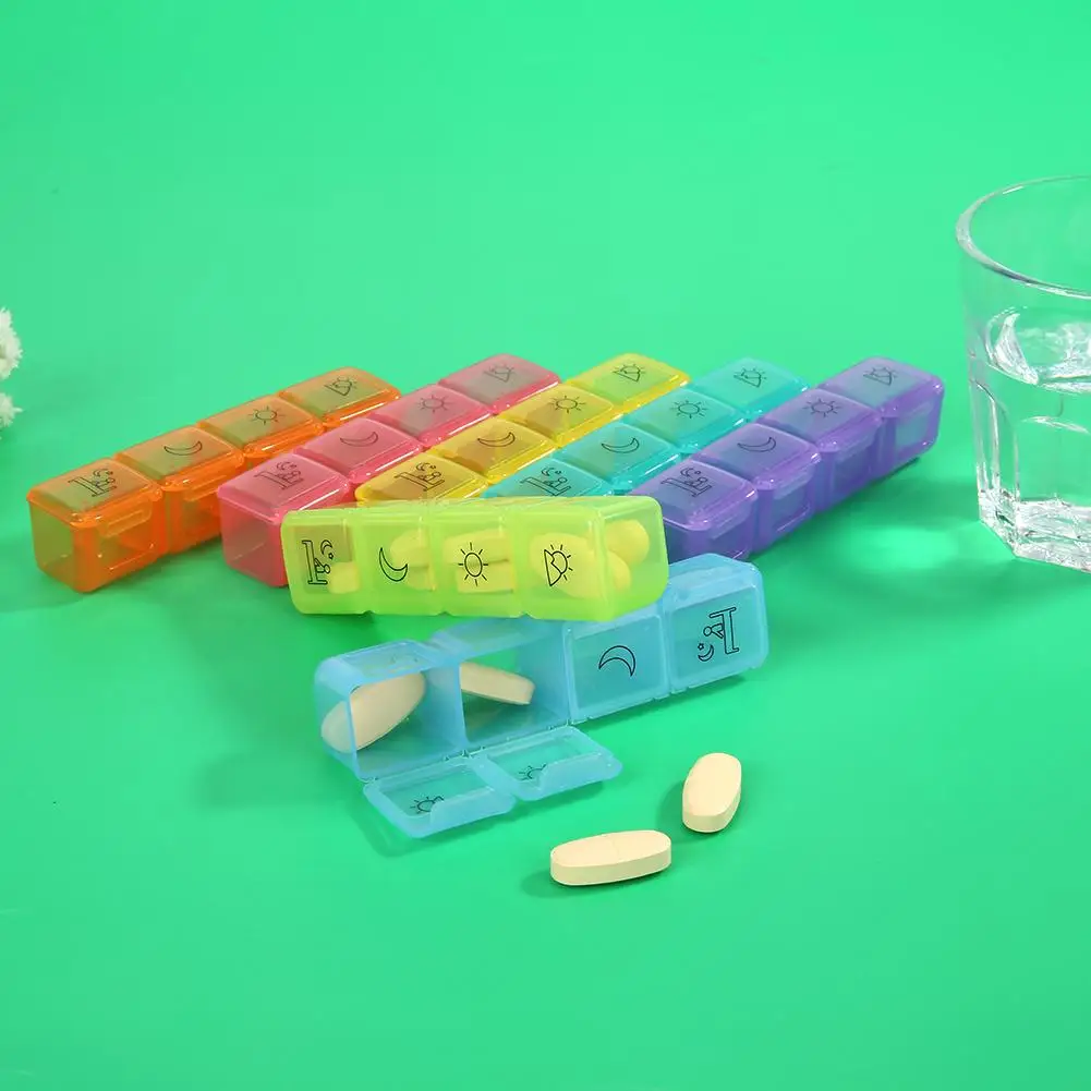 

28 Grid 7 Days Weekly Pill Case Organizer Medicine Tablet Dispenser Pill Box Weekly Storage Case Pills holder