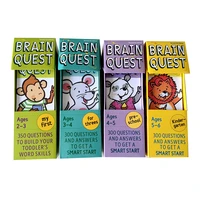 4 boxes brain ques in english version of the intellectual card learning educational toys for kids 2 3 age old child