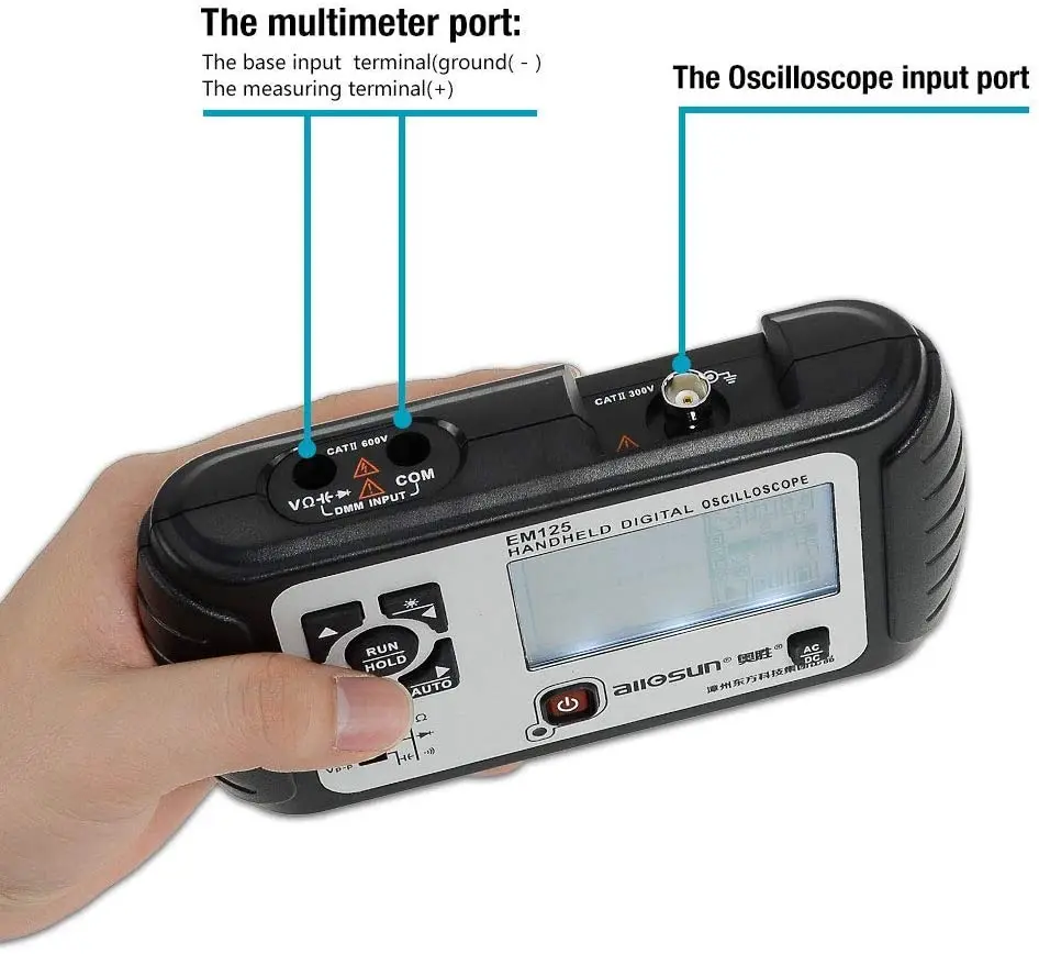 Портативный осциллограф цифровой измеритель для хранения и мультиметр DMM 6000 граф