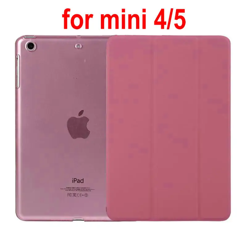 mini 4 5 pink Кожаный чехол из искусственной кожи для ipad mini1 2 3 4 5 mini2 mini 3 mini4 mini 5 Магнитный чехол для планшета с функцией пробуждения и сна для mini1/2/3/4/5 - Цвет: mini 4 5 pink