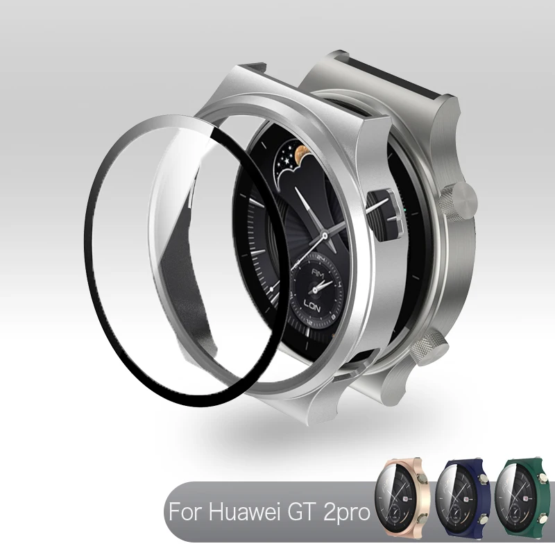 

Защитный чехол для Huawei GT 2Pro, чехол для часов, полноэкранный чехол для Huawei GT Watch 2 Pro, защитный чехол для часов, стеклянные чехлы, пленка
