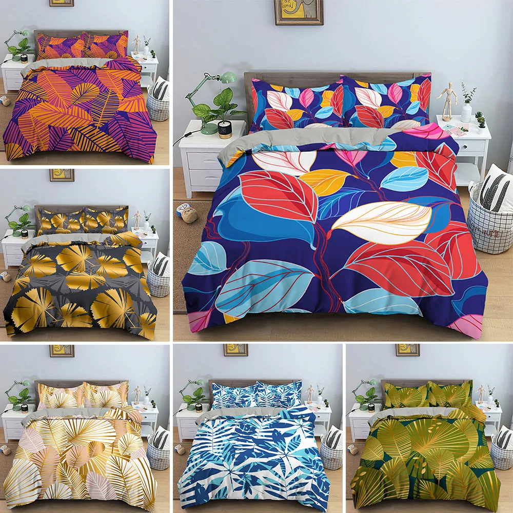 2/3 шт. разноцветные удобные пододеяльники с наволочкой|Комплекты постельного