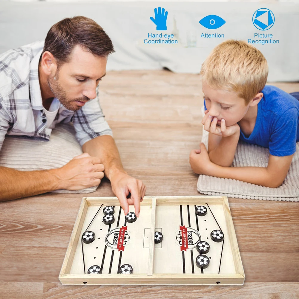 Деревянная настольная игра победитель хоккея быстрый строп шахматная