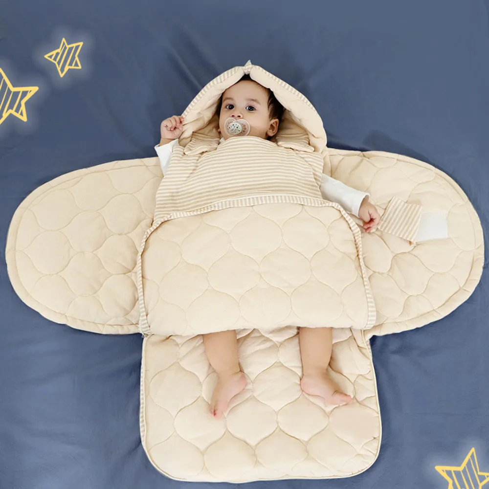 

Baby Thickening Sleeping Bag Newborns Quilt Swaddling Sleepsacks Wrap Blankets Infant Kick-proof Sleep Sack for Babies 0-12month