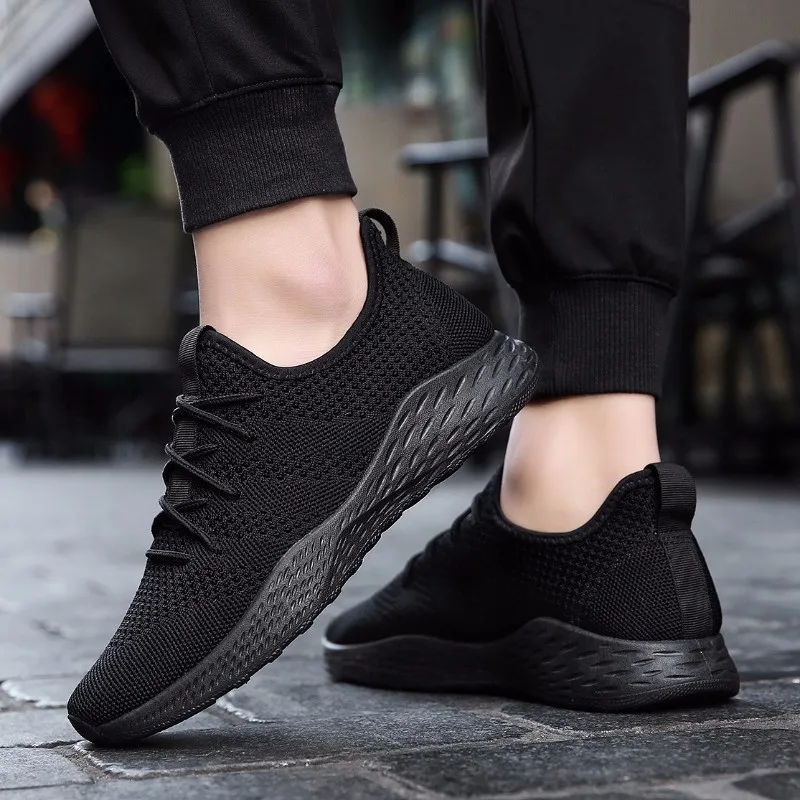 2019 повседневная обувь мужские кроссовки на плоской подошве дышащие модные