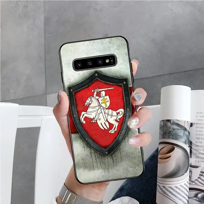 

Beautiful red Belarusian flag Phone Case For Samsung S6 S7 edge S8 S9 S10 e plus A10 A50 A70 note8 J7 2017