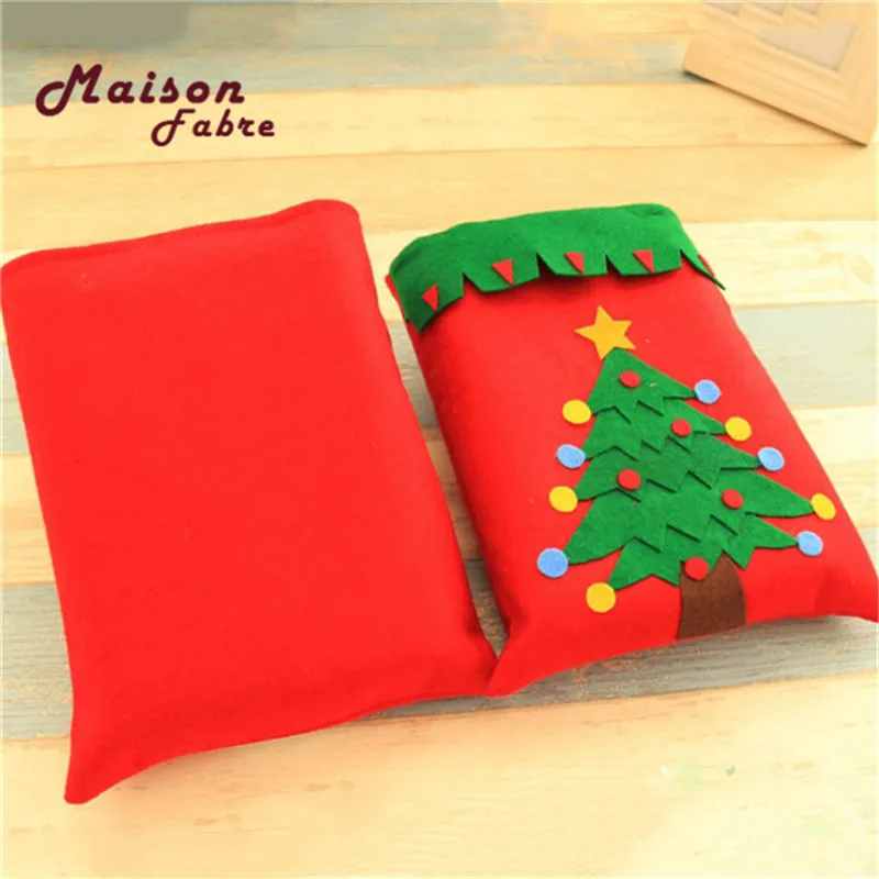 1pc Christmas Santa Claus Snowman Gift Bag Kids Candy Bags Fabric Packaging Party Wedding Handbag for Favor | Багаж и сумки
