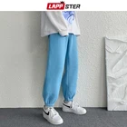 Мужские спортивные штаны LAPPSTER, однотонные, в стиле хип-хоп, с карманами, уличная одежда, осень 2021