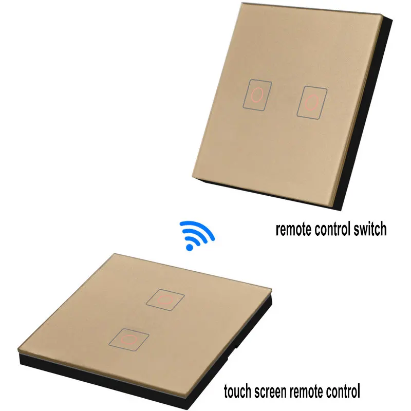 Беспроводной Выключатель с двойным управлением стандарт ЕС 433 МГц форма