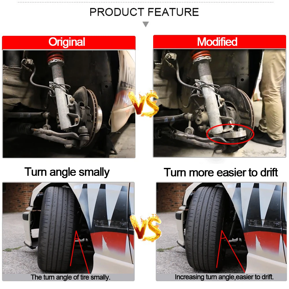 Рулевое управление для переходника увеличивающее угол поворота около 25% E46