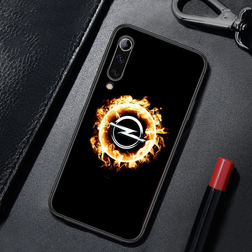 

Opel Astra Car Logo Phone Case For Xiaomi Mi Note 10 A3 9 MAX 3 A2 8 9 Lite Pro Ultra black Cell Fashion Hoesjes Tpu Shell Soft