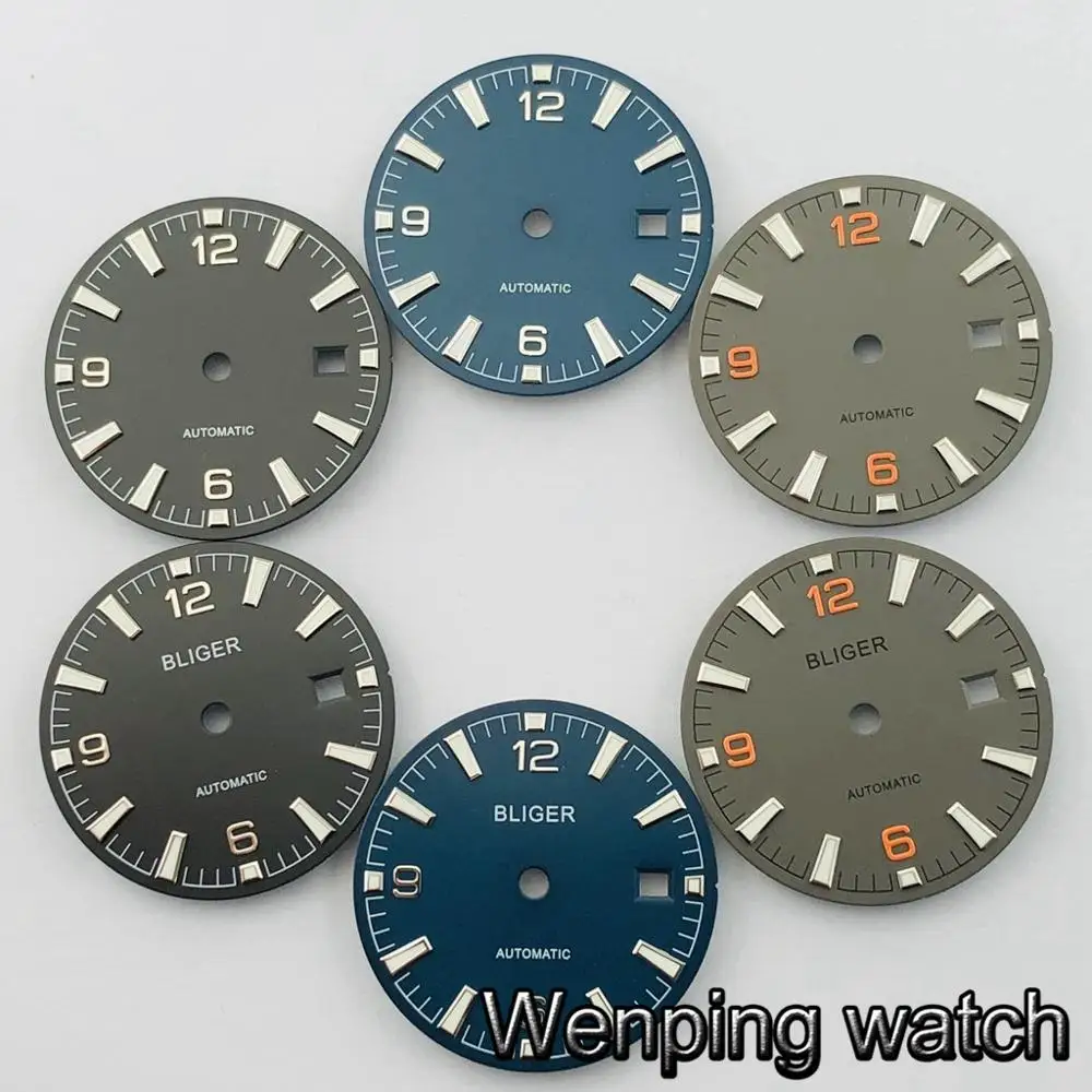 

Bliger 31mm luminous marks watch dial fit Miyota 8205/8215/821A/82series, ETA 2836/2824,Mingzhu DG2813/3804 movement