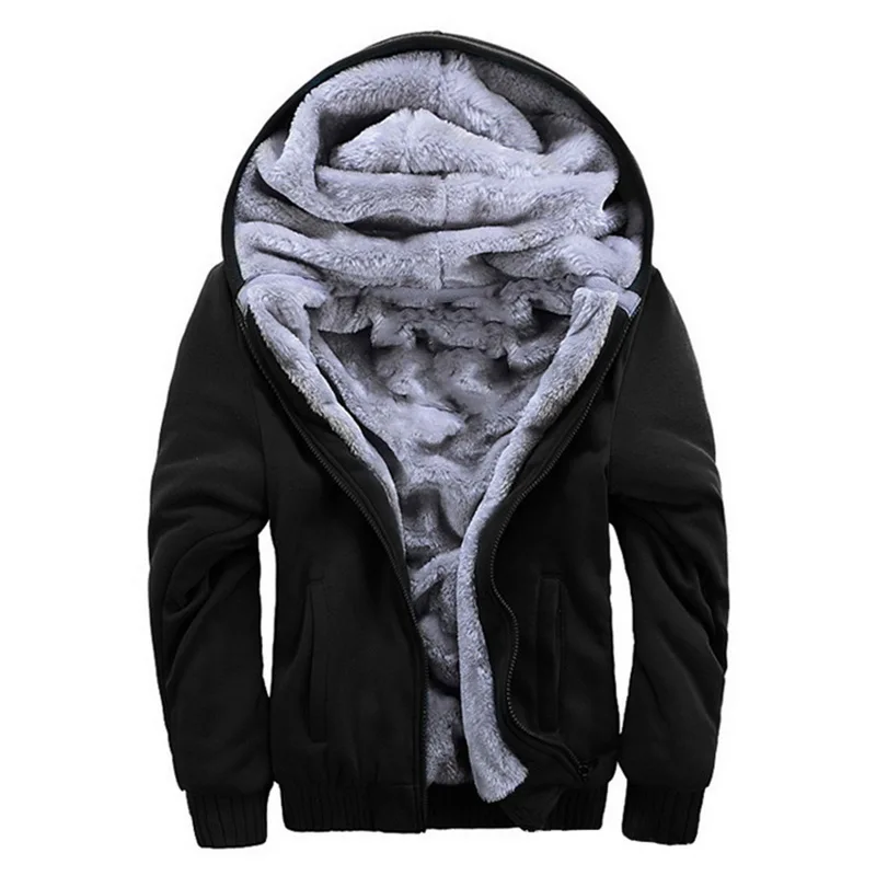 

Vogue Winter Men Hoodies Sweatshirts Coat 5XL Fleece Thick Jacket Parkas VogueWarm Cardigan Coat Tracksuit Top Outwear