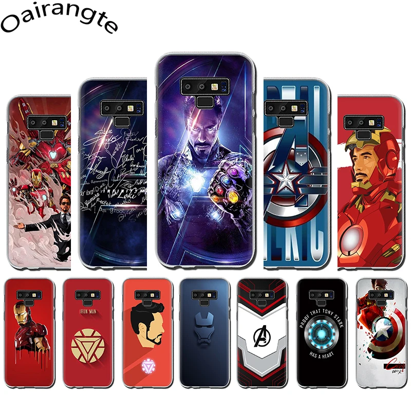 Жесткий чехол для телефона Marvel superhero iron man Samsung Galaxy A3 A5 2016 2017 A7 A8 A9 2018 A 10 30 40 50