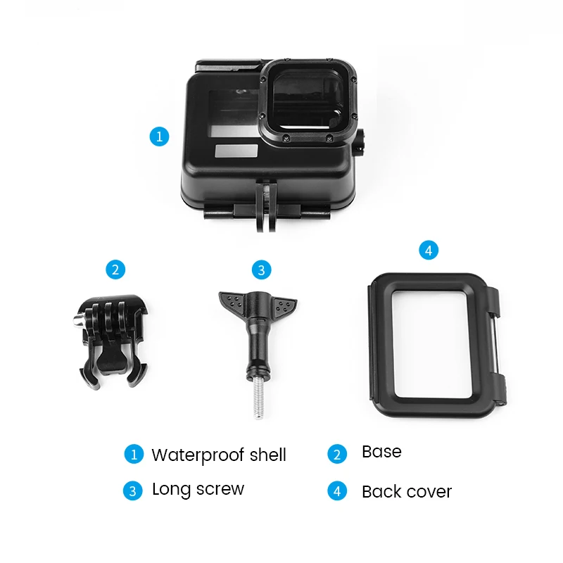 Черный водонепроницаемый чехол Gopro9 для камеры GoPro Hero9 дайвинга аксессуары Gopro 50m |