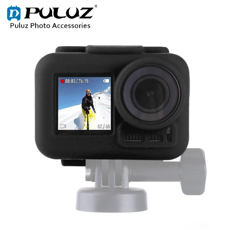 PULUZ силиконовый защитный чехол для DJI Osmo Action с рамкой | Электроника