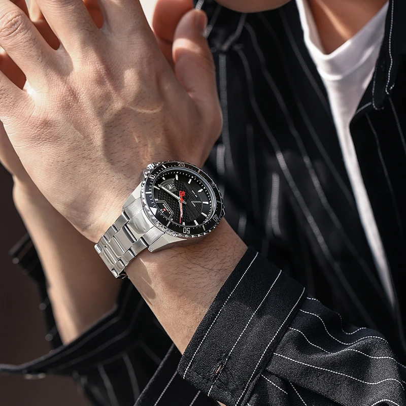 

2021The New NAVIFORCE Top Brand Men’s Watches Casual Fashion Casual Clock Waterproof Stainless Steel Strap Quartz Analog Watch