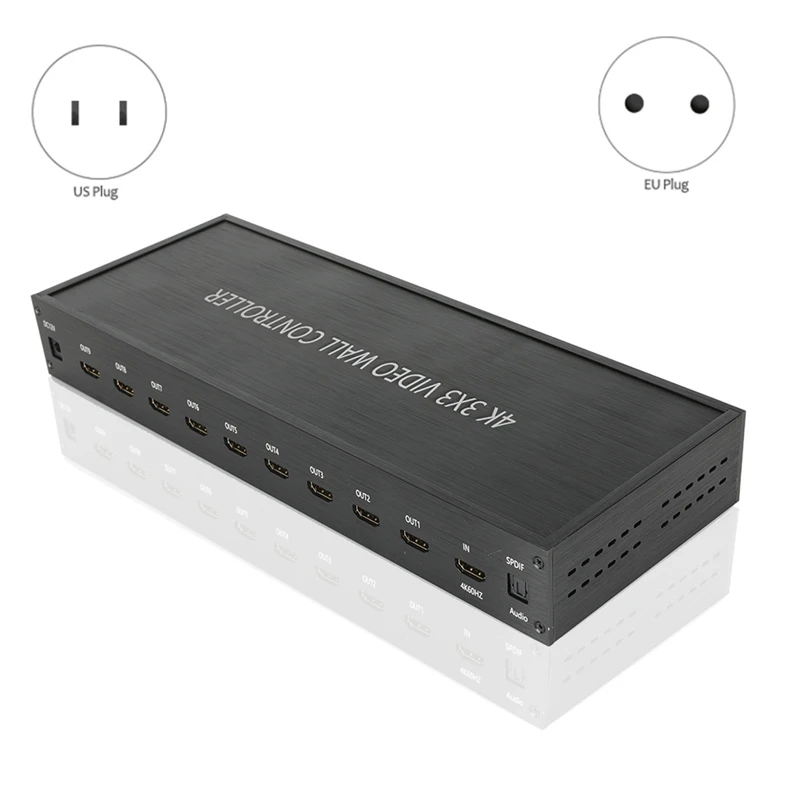 

4K 3X3 Video Wall Controller Screen Stitching Processor Splicer HDMI-Compatible Monitor Display