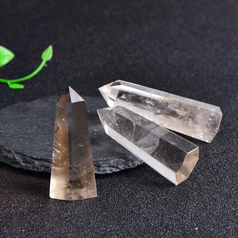 1 шт. натуральный кристалл дымчатого кварца ТОЧКА энергии Рейки шестигранная