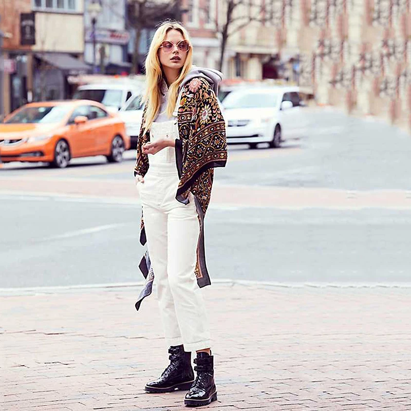 Женский шифоновый кардиган с рукавом летучая мышь Повседневная Блузка принтом