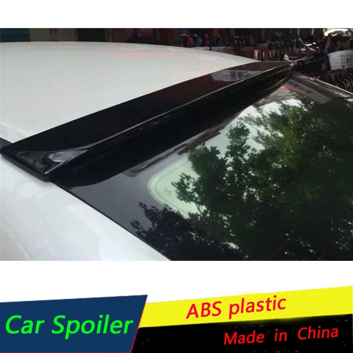 Для Honda Civic Спойлер ABS Материал багажник автомобиля Стекло Топ крыло спойлер