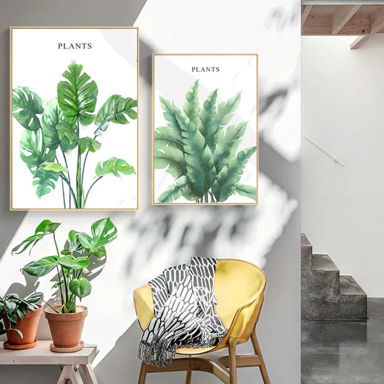 Современная Минималистичная настенная подвесная краска для дивана в Северном