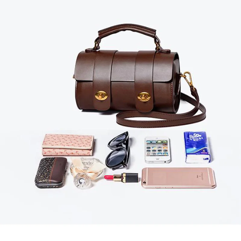 Повседневные женские сумки из натуральной кожи Бостон женская сумка модная