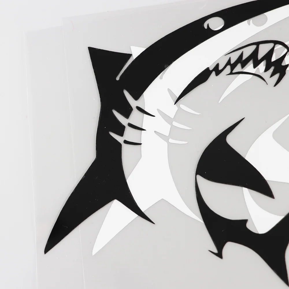 Виниловая наклейка YJZT на автомобиль 16 1 см х 15 с зубами Angry Shark водонепроницаемая