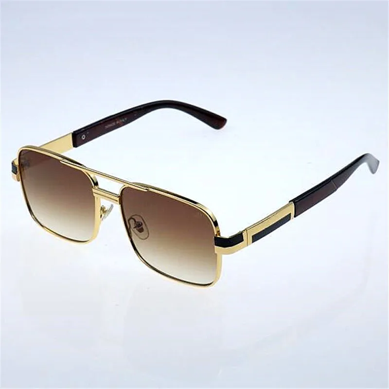 

Brand quality sunglasses Men and women metal square sunglasses Sun protection mirror Color mirror Fashion rectangular glasses