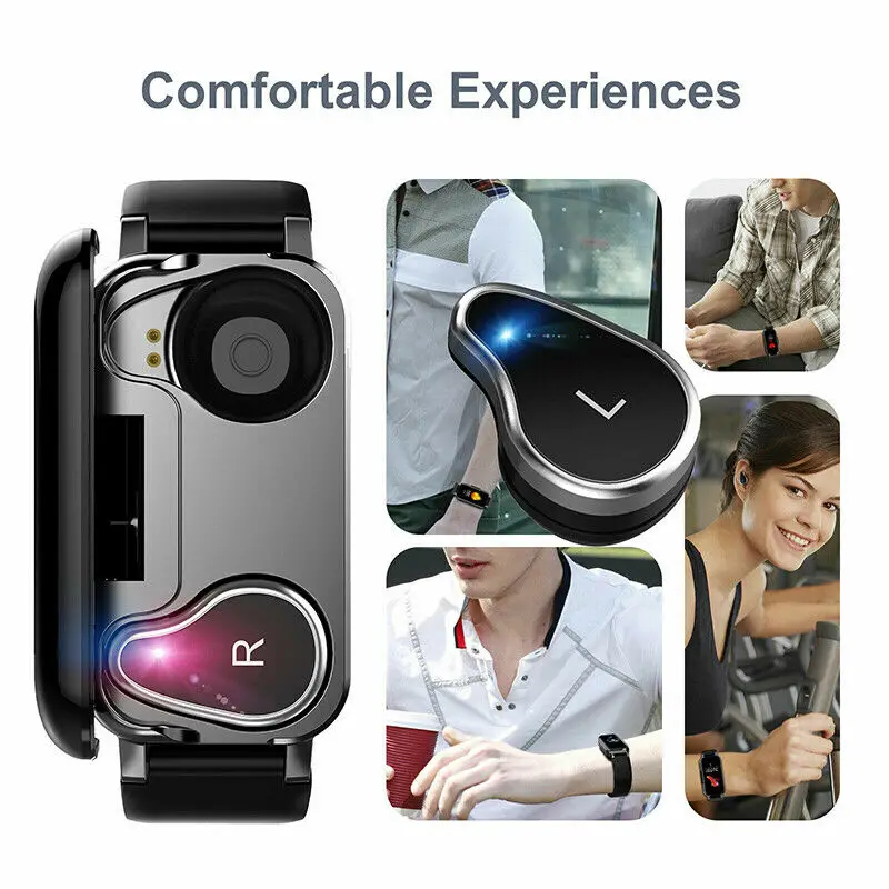 Умный Браслет 2 в 1 Беспроводная Bluetooth-гарнитура комбинированные наушники