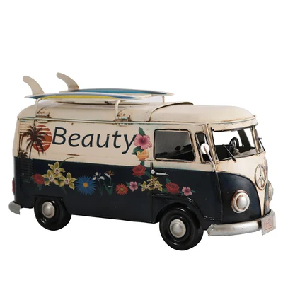 

Napkin Drawer Tissue Box American Retro Creative Car Van Bus Bar Restaurant Hotel Home Living Room Decoration Ornaments