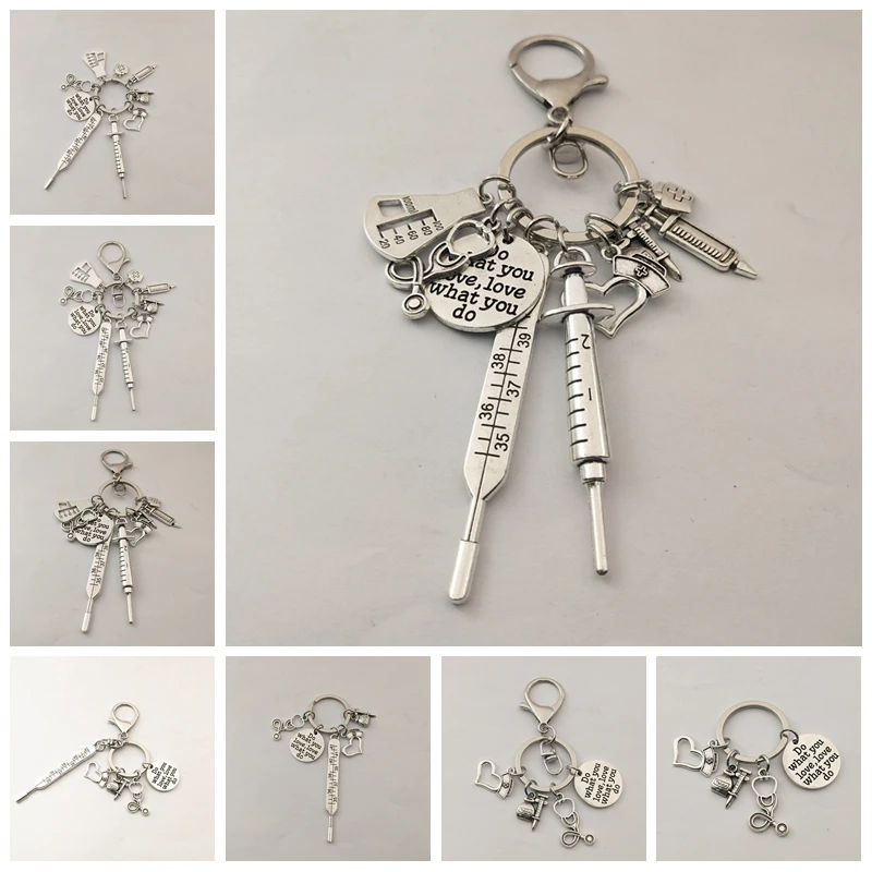 Брелок стетоскоп в виде шприца 1 шт. брелок для медицинской медсестры подвеска
